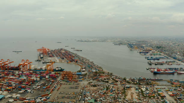 istock industrial sea port with containers, Manila, Philippines 1314358488