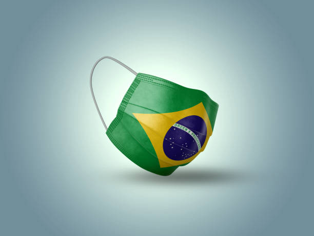 istock Surgical Side Mask Covid 19 Bresil Flag 1314359674