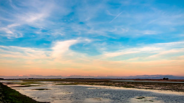 istock Spring sunset in the lagoon of Grado 1314360068
