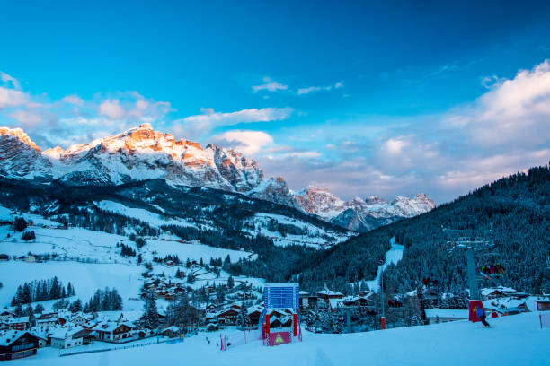 istock Winter sunset in the italian alps 1314360976
