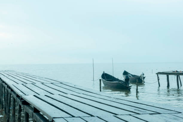 istock Boat on the water at sunset . 1314366413