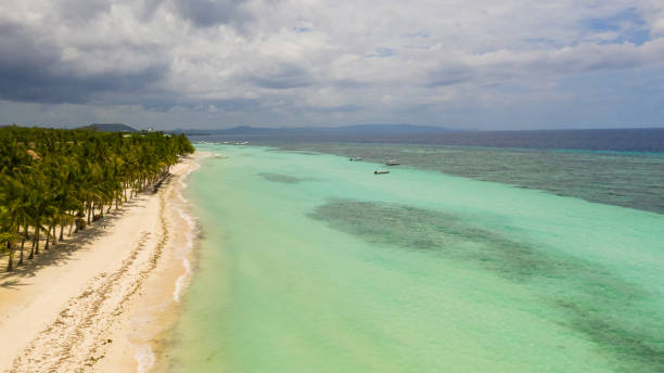 istock Sandy beach and tropical sea. Panglao island, Philippines 1314371130