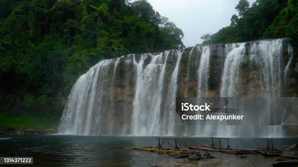 Beautiful Tropical Tinuyan Falls Philippines Mindanao Stock Photo - Download Image Now