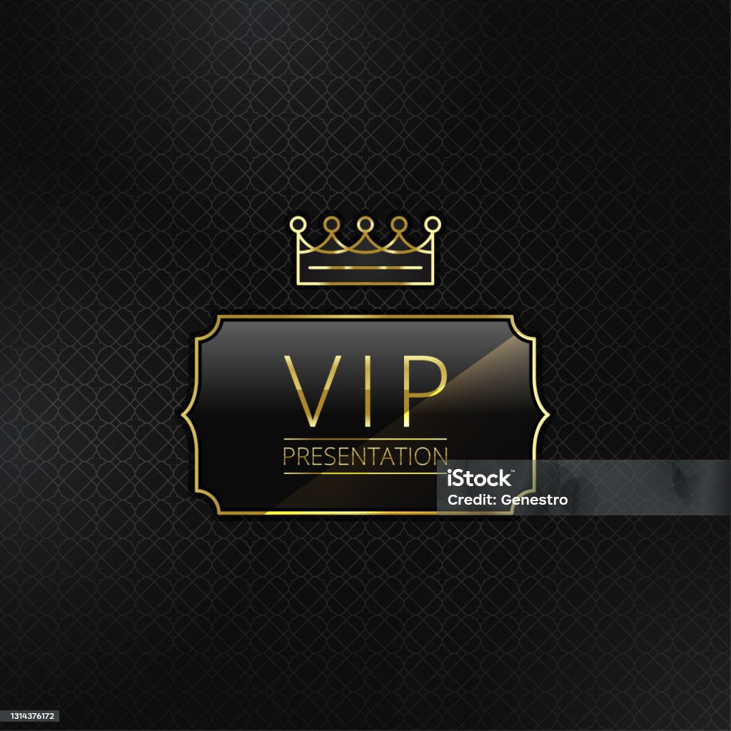 Vip Profile Presentation Vip Presentation Premium Invitation Card Stock Illustration - Download ...