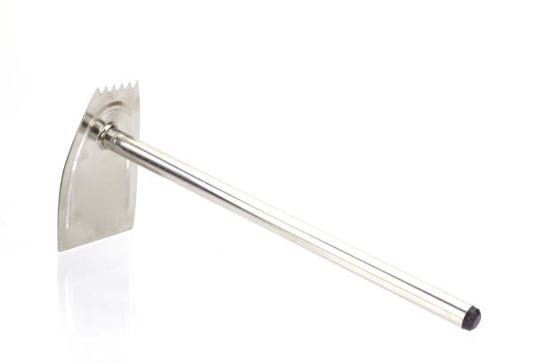 istock Hoe made of stainless steel, placed on a white background. 1314377238