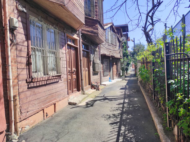 istock Street with stairs 1314385703