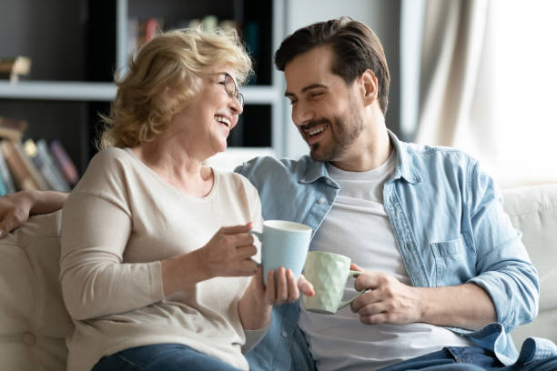istock Joyful different generations bonding family involved in funny conversation. 1314393353