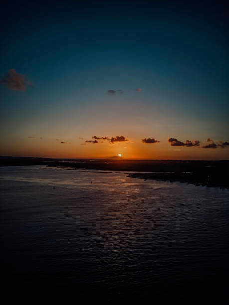 istock Where the river finds the sea 1314393609