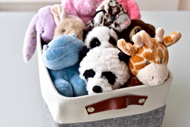 istock Storage box of children's toys for easy modern home organization solutions 1314393726