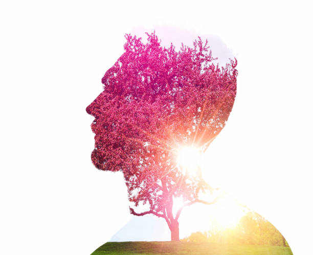 istock Multiple Exposure of young man and crab apple blossoms 1314397236