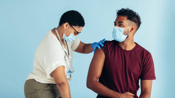 istock Covid-19 vaccination in clinic 1314405767