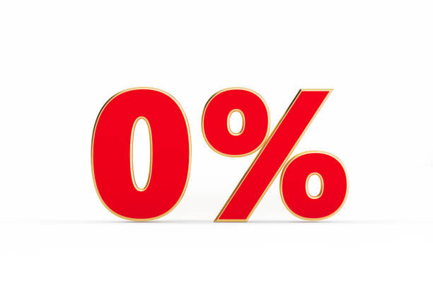 istock Sale Concept - Red Zero Percent Text Sitting On White Background 1314406913