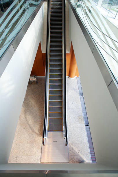 istock Escalator at airport terminal or shopping mall 1314408827