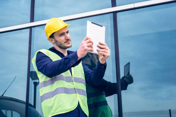 istock A civil engineer taking photograph with tablet in construction site 1314415079