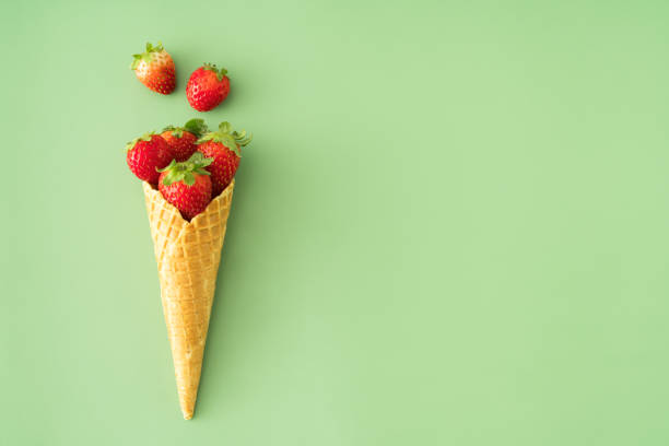 istock Strawberry in Ice Cream Cones 1314416321