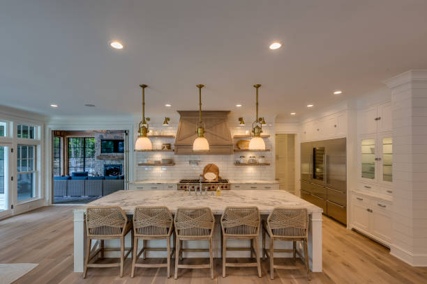 istock New kitchen with natural wood and white colors 1314417015
