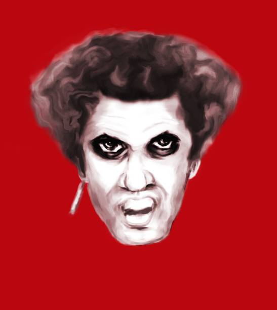 istock Illustration of a man symbolizing anger, intolerance, aggression. Made in the technique of pastels 1314424314