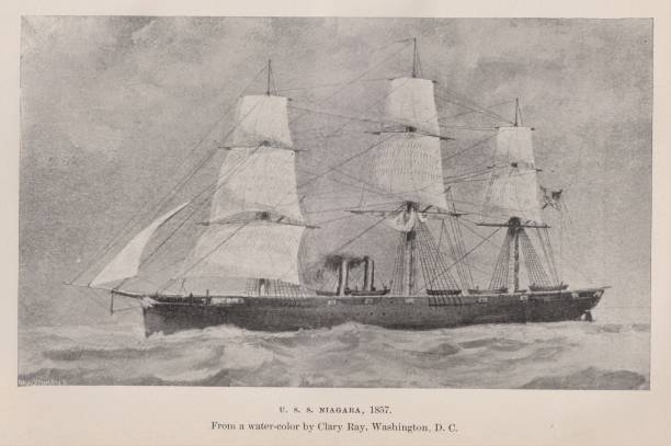 istock USS Niagara Steam Ship 1857, 19th Century US Naval History 1314426163