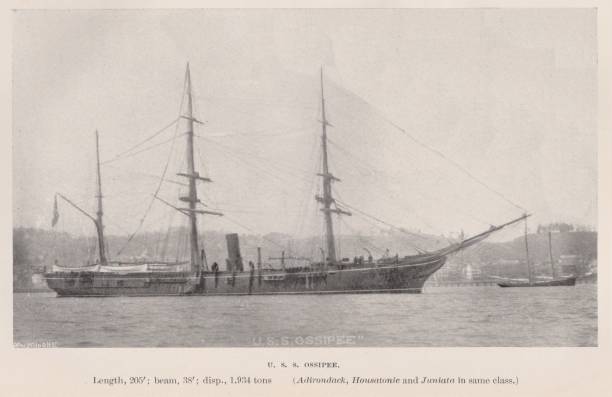 istock Steam Ship USS Ossipee, American Civil War History, 19th Century US Naval History 1314426176