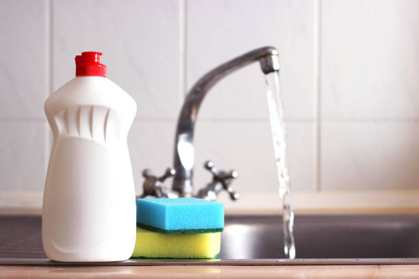 istock dishwashing detergent close-up in the interior of the kitchen 1314428084