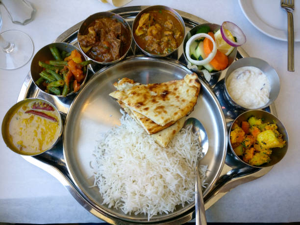 istock view of a Nepalese meal plate 1314434790