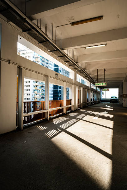 istock City under ground parking site in Central, Hong Kong 1314437178