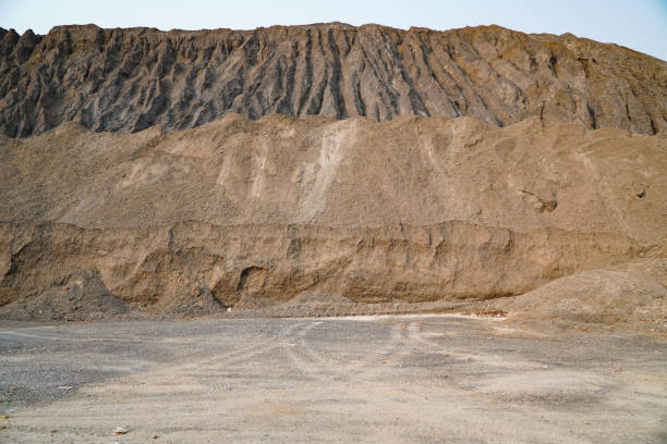 istock Abandoned sand quarry, stone extraction in the valley. 1314437254