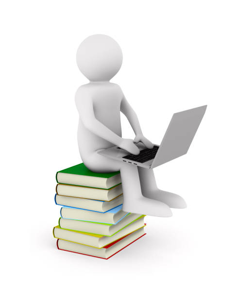 istock online education on white background. Isolated 3D illustration 1314438110