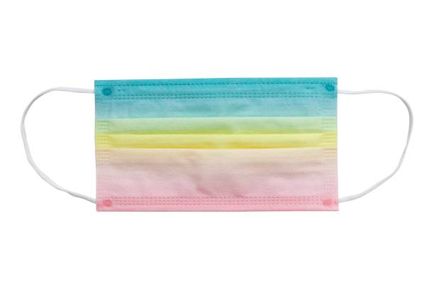 istock front view of rainbow color disposable face mask isolated on white background 1314439100