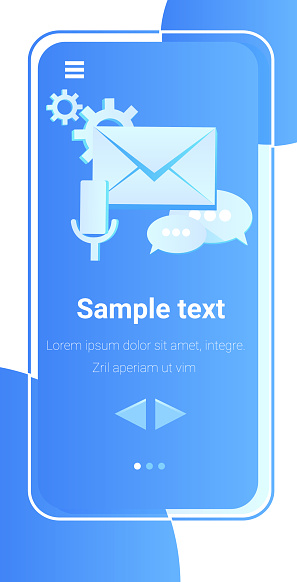 Envelope Mail App Android Envelope With Letter Online Mobile App Mail Service Social Media ...