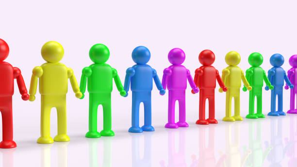 istock The human figure multicolor  for lgbt concept 3d rendering 1314453184