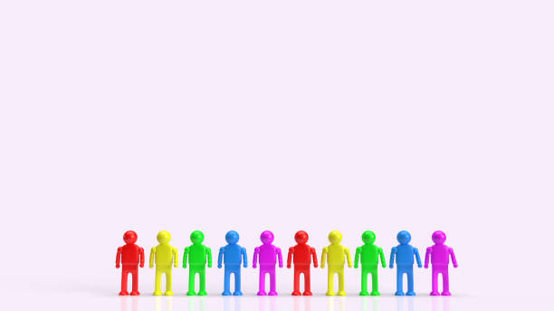 istock The human figure multicolor  for lgbt concept 3d rendering 1314453204