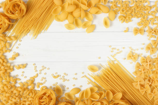 istock Different types of pasta close-up. 1314454588