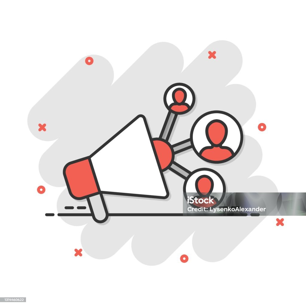 Ilustración de Icono De Las Redes Sociales En Estilo Cómico Ilustración Vectorial De Dibujos Animados De Marketing Sobre Fondo Aislado Blanco Megáfono Con Personas Splash Efecto Concepto De Negocio y más Vectores Ilustración de Icono De Las Redes Sociales En Estilo Cómico Ilustración Vectorial De Dibujos Animados De Marketing Sobre Fondo Aislado Blanco Megáfono Con Personas Splash Efecto Concepto De Negocio y más Vectores