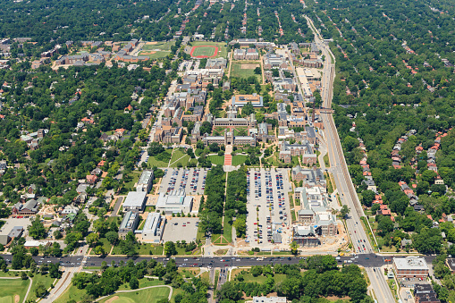 Aerial view of University City, Missouri