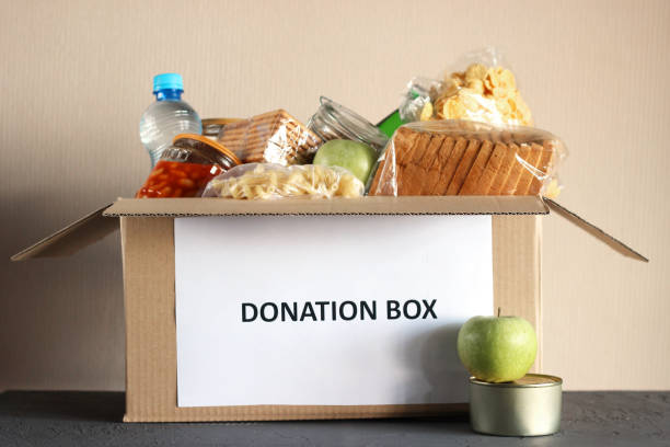 istock cardboard box with food donations 1314462291