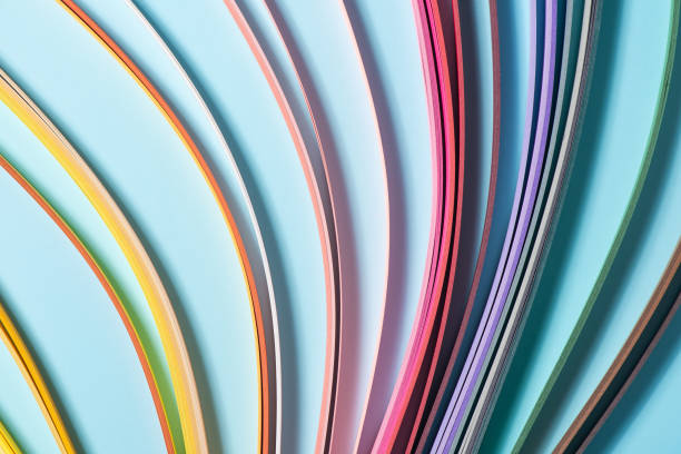 istock rainbow colors paper composition.Color spectrum banner. Colorful striped pattern background. 1314462393