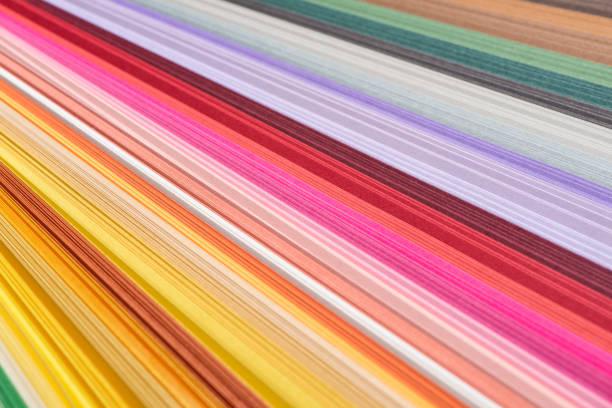 istock rainbow colors paper composition.Color spectrum banner. Colorful striped pattern background. 1314465687
