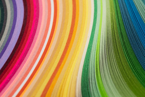 istock rainbow colors paper composition.Color spectrum banner. Colorful striped pattern background. 1314466107