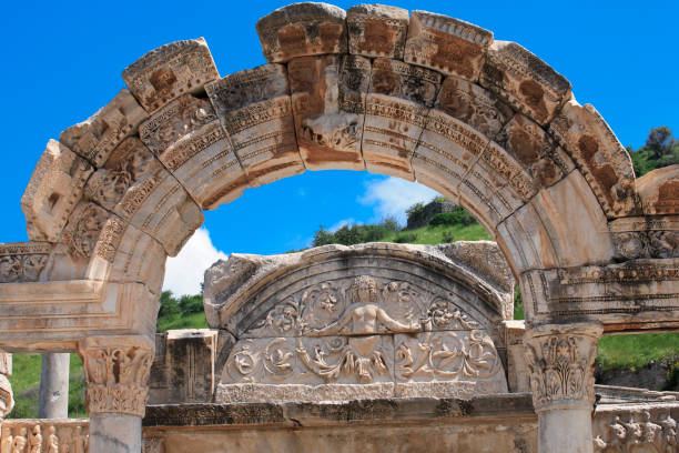 эфес - ephesus greek culture temple greece стоковые фото и изображения