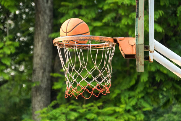 istock Shooting Basketball on the hoop 1314470635