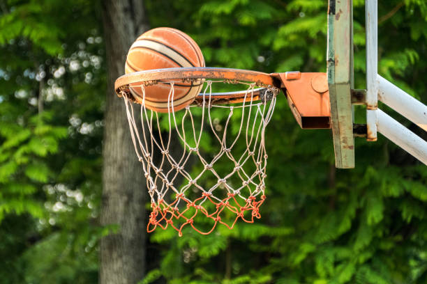 istock Shooting Basketball on the hoop 1314470680