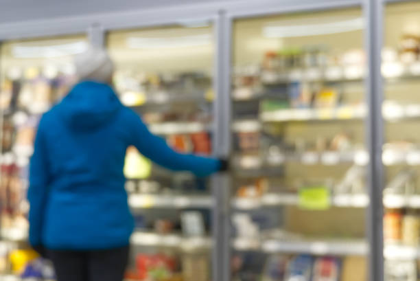 istock blurred background. store blur abstract background with bokeh. Grocery supermarket blurred background with bokeh. 1314472562