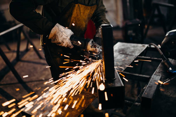 istock Welder working in a factory 1314472919
