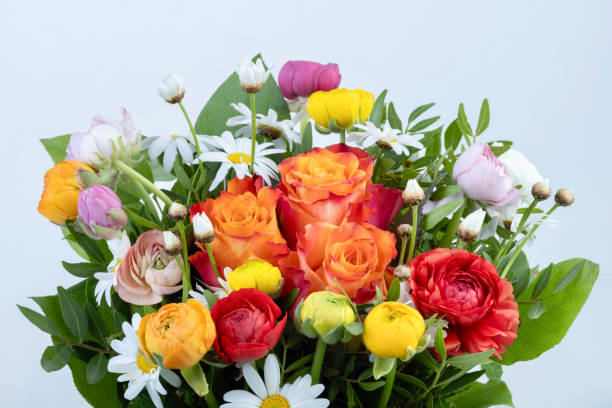 istock Colorful bouquet with roses 1314477409