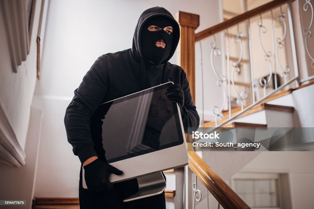 An Robber Robber In Action Stock Photo - Download Image Now - Adult, Adults Only ...
