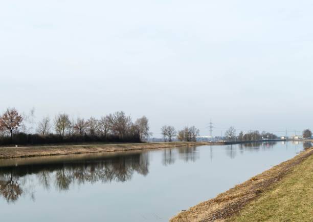 Main Danube Channel in Bavaria Channels of Germany fuerth stock pictures, royalty-free photos & images