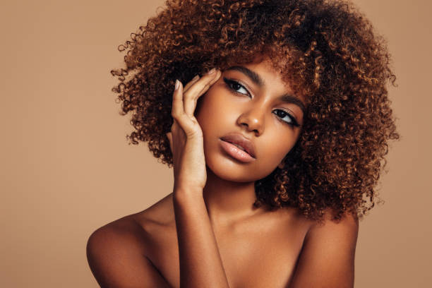 istock Beautiful girl with curly hairstyle 1314489357
