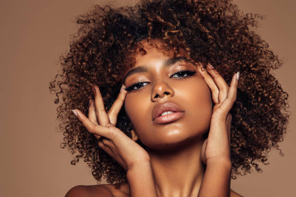 istock Beautiful girl with curly hairstyle 1314489419