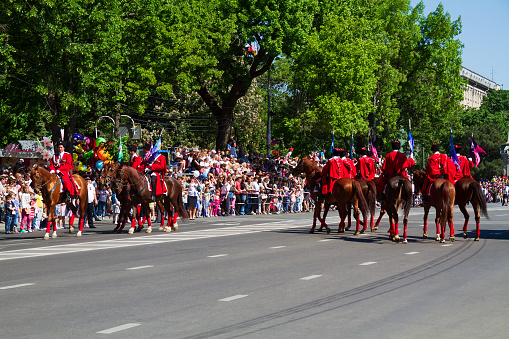 Krasnodar, Russia - May 9, 2013: Celebrating Victory Day in Russia in the city of Krasnodar.